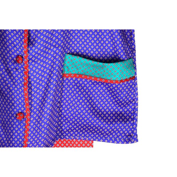 Vintage 80s Donna Richard for Gilligan O'Malley Silky Geometric Print Pajama Set - Picture 12 of 12